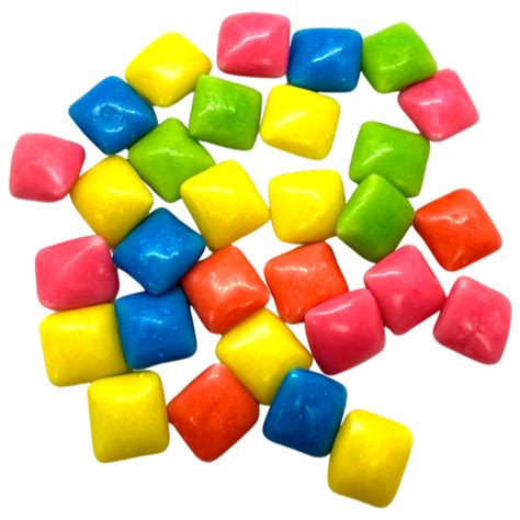 Dubble Bubble Tropical Fruit Chewing Gum Tablets 3 Lb Bulk Bag All