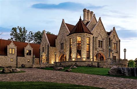 Huntington Manor Oronos Famous Modern Day Castle Midwest Home