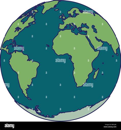 World Earth Cartoon Isolated Stock Vector Image And Art Alamy