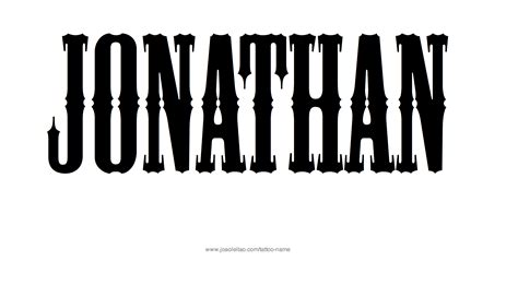 Jonathan Name Tattoo Designs