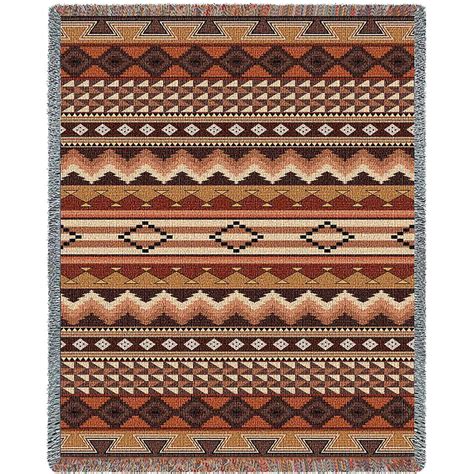 Southwest Sampler Clay Blanket Woven Throw Art And Home Navajo