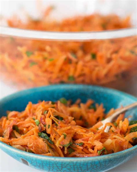 Moroccan Shredded Carrot Salad Recipe In 2020 Carrot Salad Carrots