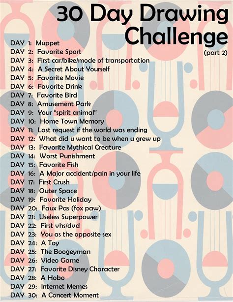 30 Day Challenge - Days 28 - 30 | 30 day drawing challenge, Drawing challenge, 30 day art challenge