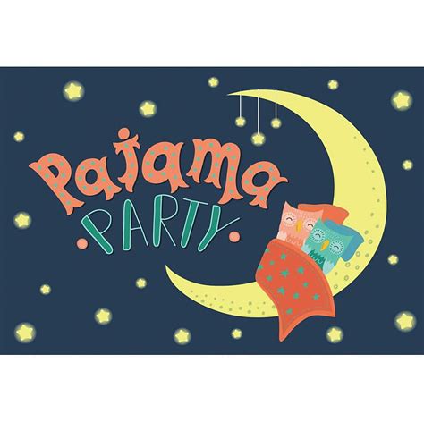 Amazon Yongfoto 7x5ft Pajama Party Backgrounds Cartoon Stars Moon Night Graphy Backdrop
