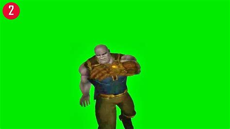 Green Screen Thanos Avengers Animation 2 Chroma Key 3d Model 2020