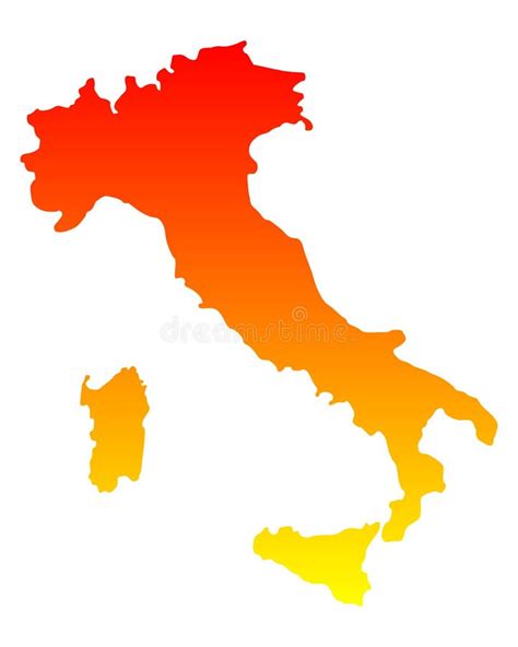 Map Of Italy Stock Vector Illustration Of Line Background 95764688