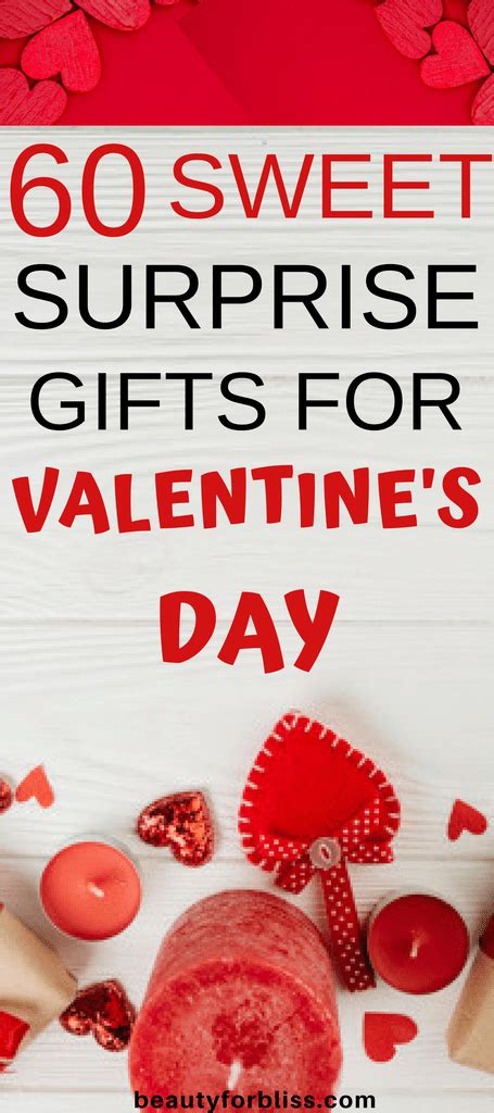 Worth the money rather than buying a normal card for $6. 21.a lush cosmetics gift set with a bubble bar, a bath bomb, a shower gel, and a lotion to create a relaxing lavender oasis before bedtime to unwind after a long day. 60 Unique Valentines Day Gifts to Surprise your Partner ...