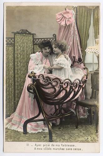 Victorian Boudoir Colour Tinted Postcard Victorian Boudoir Flickr