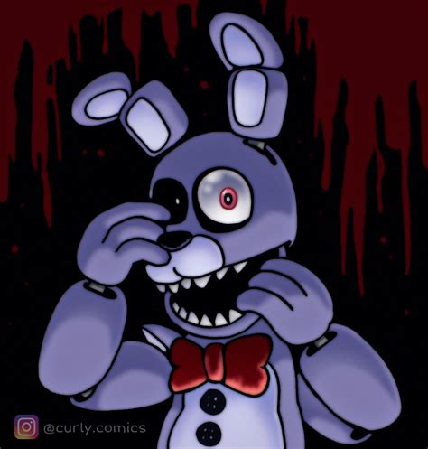 Pre Withered Bonnie Drawing Rfivenightsatfreddys