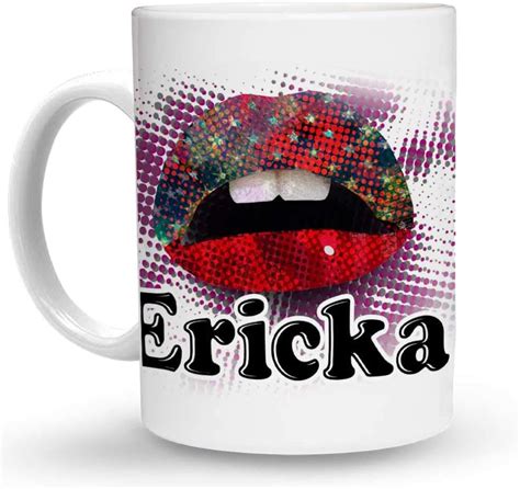 makoroni ericka female girl name 15 oz ceramic large coffee mug cup design 36