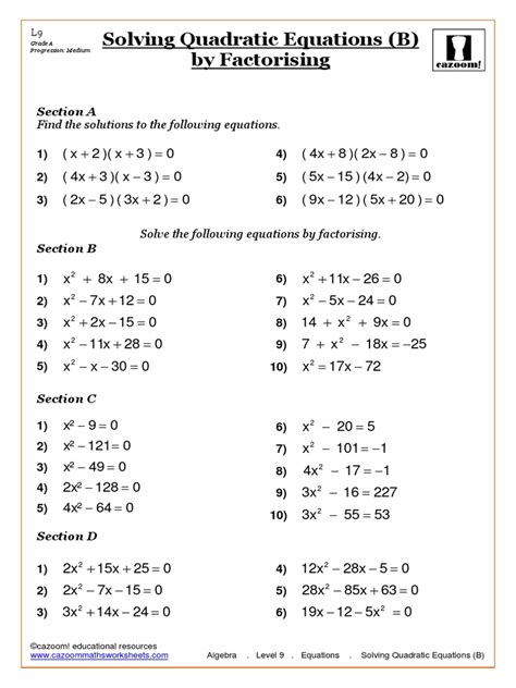 We are here to assist you with your math questions. Algebra.-Equations.-Solving-Quadratic-Equations-B.pdf | Equations | Algebra