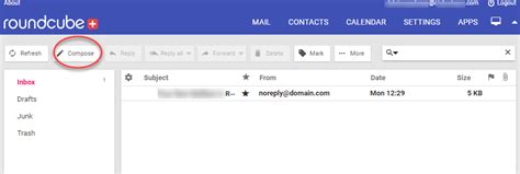 How To Compose A New Message In Roundcube Fatcow