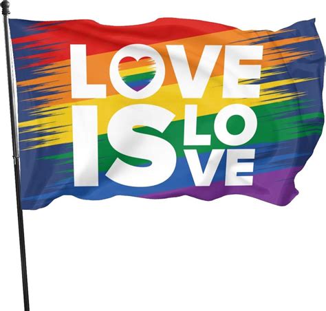 buy gay pride rainbow flag 3x5 ft lgbtq pride month flag bisexual transgender flag love is