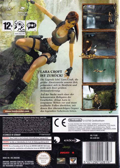 Lara Croft Tomb Raider Legend 2006 Gamecube Box Cover Art Mobygames
