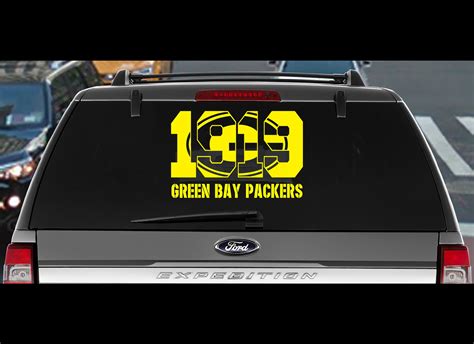 Green Bay Packers 1919 Logo Vinyl Decal Stickers Decal For Etsy