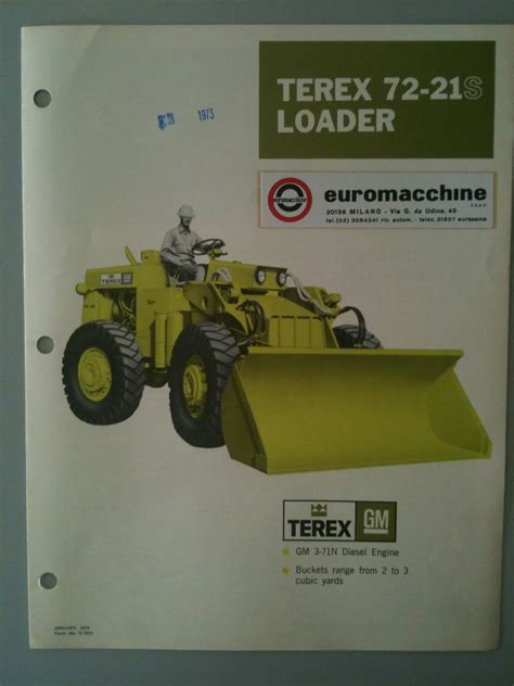 Earthmoving Machinery Sales Brochures Terex Gm Wheel Loader 72 21s 516