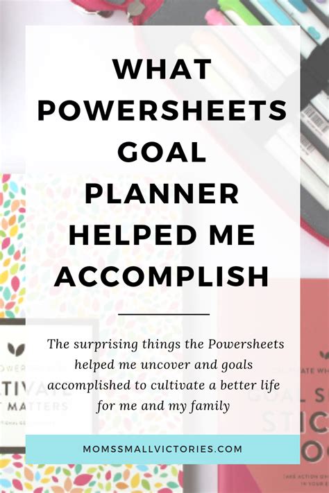 2020 Powersheets Review Cultivate Your Best Life With Goal Planner