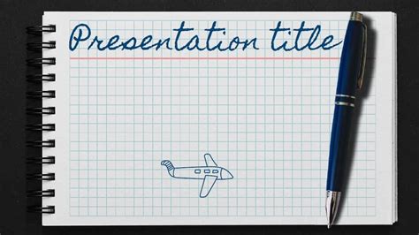 Notebook Free Presentation Theme Template Free Presentation Notes