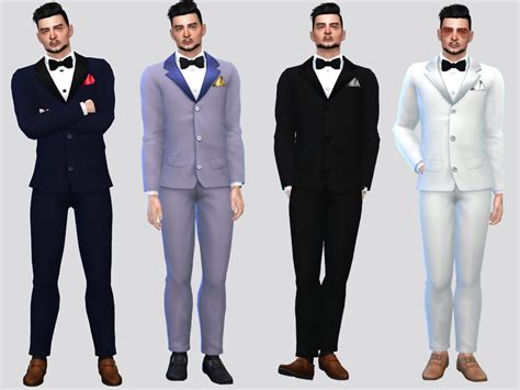 The Sims Resource Formal Tuxedo Suit