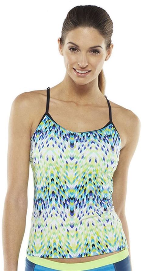 Nike Printed Tankini Top Womens Sports Chic Outfit Printed