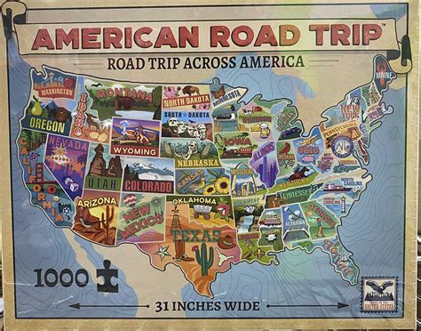 Road Trip America 1000 Pieces Tdc Games Puzzle Warehouse