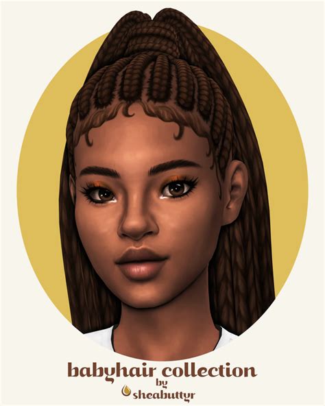 Babyhair Collection Sheabuttyr On Patreon Sims Hair Sims 4 Afro