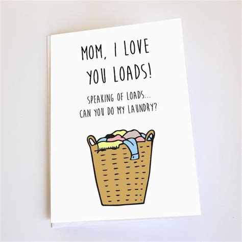Make this printed diy card lovely by highlighting the word mother with bold colors. Funny card for Mom Happy Birthday Happy Mother's Day or | Etsy