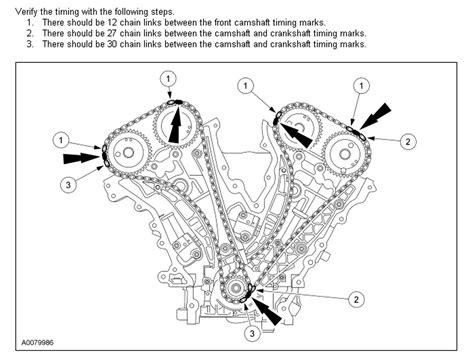 2001 Ford Escape 30 V6 Timing Chain Marks For Line Up