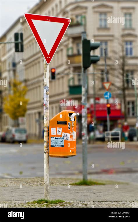 Traffic Sign In Berlin Kreuzberg Stock Photo Alamy