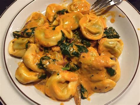 Tortelloni Spinat - Ricotta mit Pasta Sauce Tomate-Basilikum Dr -Ing