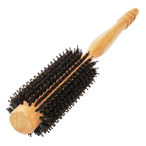 Care Me Wooden Round Hair Brush 2 With Boar Bristles 1 Core For