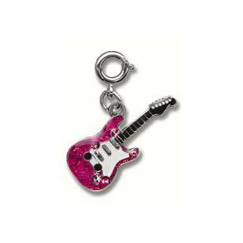 New Charm It Pink Glitter Rock Star Guitar Girls Bracelet Charm Ebay
