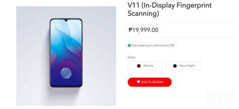 Prices listed within the devices section are monthly device instalment prices and does not include advance payments, plan charges, taxes, shipping. Vivo V11 price in the Philippines | NoypiGeeks