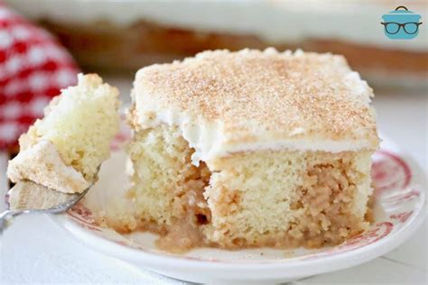 Cinnamon Roll Poke Cake The Country Cook