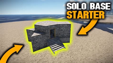 The Best Starter Base Rust Solo Youtube