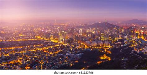 Sunrise Seoul City Skyline Best View Stock Photo 681123766 Shutterstock