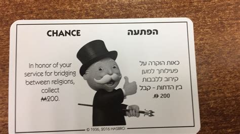What are the chance and community chest cards in monopoly? Build a hotel on the Knesset with Jerusalem Monopoly game ...