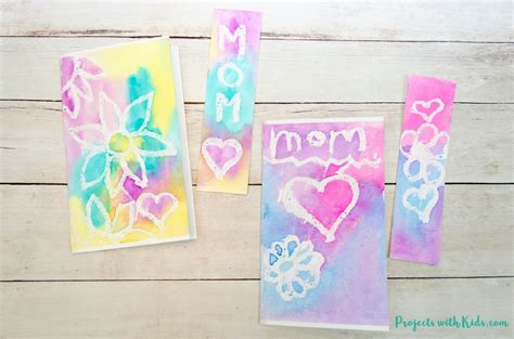 Watercolor painting, flower of the months, wall art, mother's day gift, gift for mom, grandparent gift, birthday present. Mother's Day Bookmark & Card Watercolor Project for Kids ...