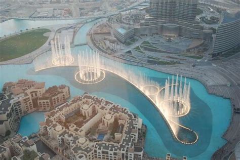 Amazing Water Fountain Of Burj Dubai Lake 20 Pics 1 Video