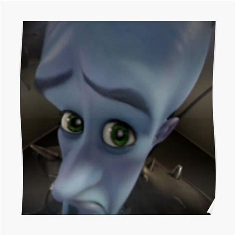 Megamind Eyebrow Meme Poster For Sale By Kamilesz Redbubble