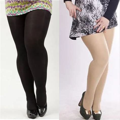 2 Pairs Women Ladies Solid Color Tights 120d Velvet Plus Size Stretchy Pantyhose Scklh0081 In