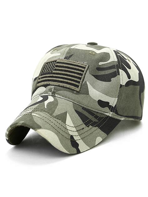 Lallc Men Baseball Cap Military Army Camo Hat Trucker Snapback Sport