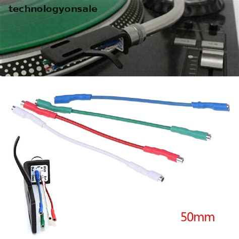 Technologyonsale Pcs N Headshell Wires Ofc Turntable Leads Phono