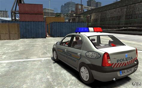 Dacia Logan Prestige Politie Pour Gta 4