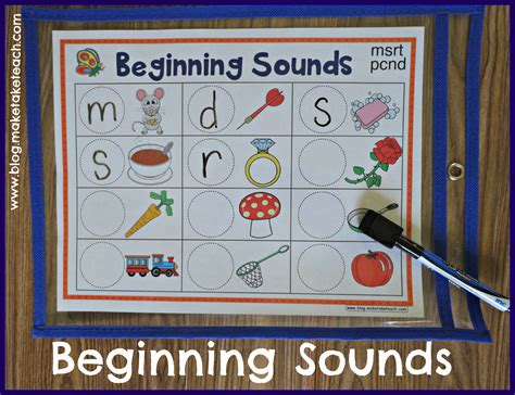 Fun with Beginning Sounds - Make Take & Teach