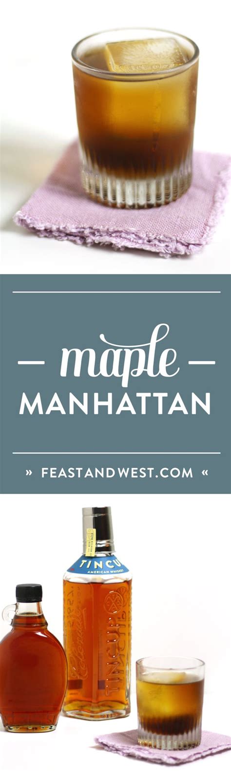 Maple Manhattan Recipe Rye Whiskey Thanksgiving