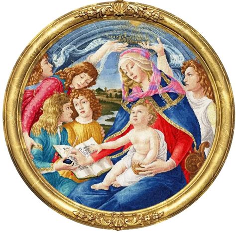 Madonna Of The Magnificat Sandro Botticelli 1481 Da Zolotoe Runo