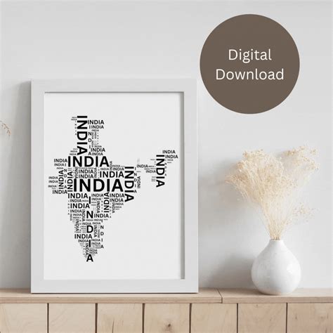 Looking For Quick Budget Friendly Travel Wall Decor This Map Of India