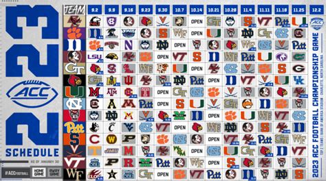 Acc 2023 Football Schedule