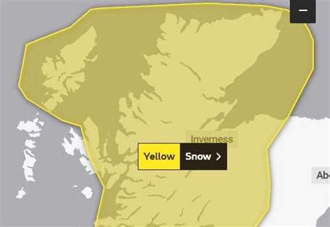 Met Office Issues Yellow Weather Warnings For Snow And Ice